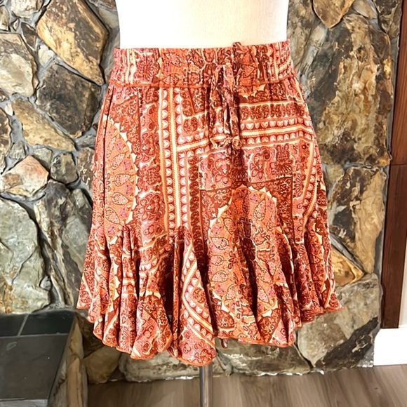 Aakaa, Junie Mini Skirt,Twirl-able & Sinfully Soft Rayon, Elastic Waist, Size, S - Picture 9 of 12